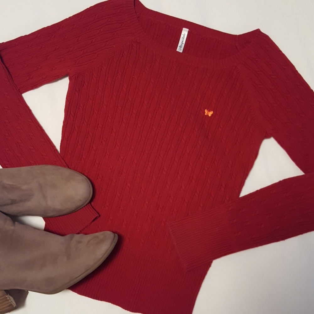 Ribbed cotton sweater, Aeropostale, size M
